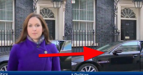 اختفاء طريف لمراسلة سكاي نيوز من أمام الكاميرا في بث مباشر 