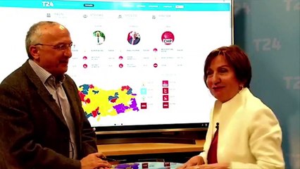 T24 Seçim Ekranı - 31 Mart seçimleri