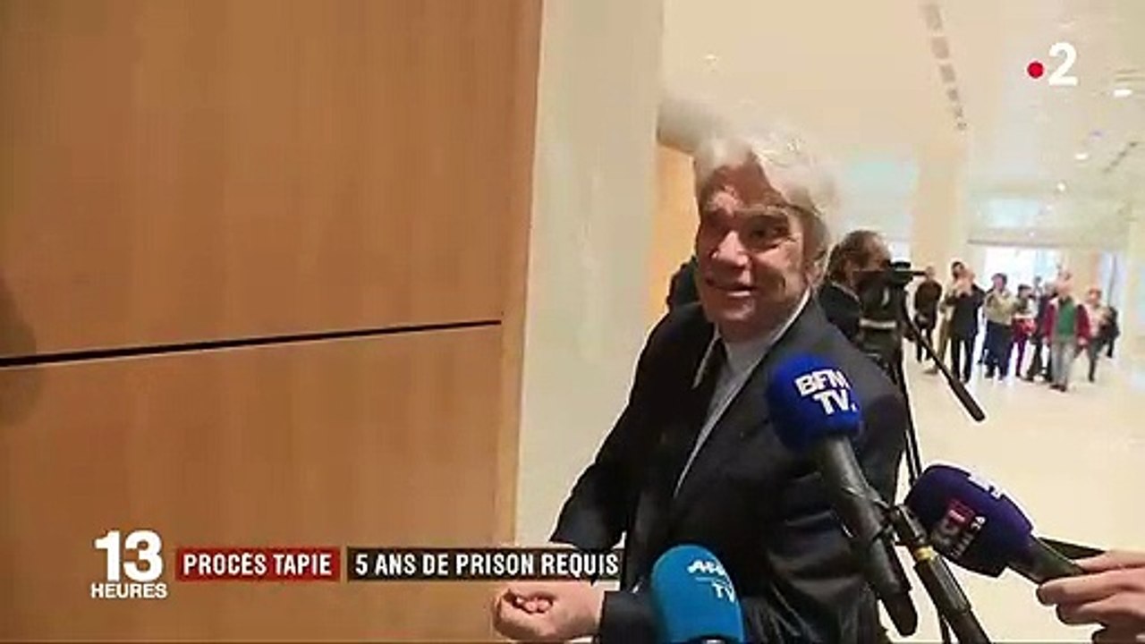 Procès Tapie : cinq ans de prison ferme requis contre l'homme d'affaires
