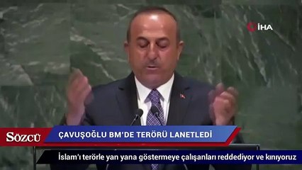 Çavuşoğlu BM’de terörü lanetledi