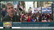 Marchan argentinos contra recortes a programas de prevención de drogas
