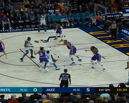 كرة سلة: قصة اليوم: 47 نقطة لكمبا لم تحل دون خسارة هورنتس أمام جاز