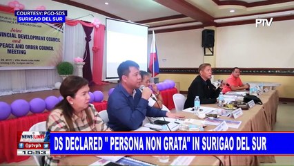Reds declared "persona non grata" in Surigao del Sur