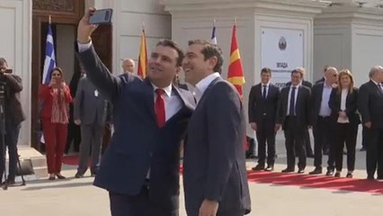 Histórica visita de Alexis Tsipras a Macedonia del Norte