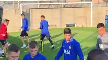 Entrenamiento del Valencia CF previo al Real Madrid