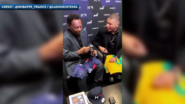 Les images de la rencontre entre Pelé et Kylian Mbappé