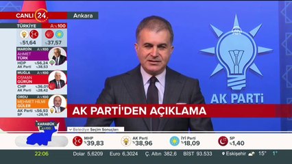AK Parti Sözcüsü Ömer Çelik açıklama yapıyor