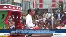 Jokowi Diarak saat Kampanye Akbar di Palembang