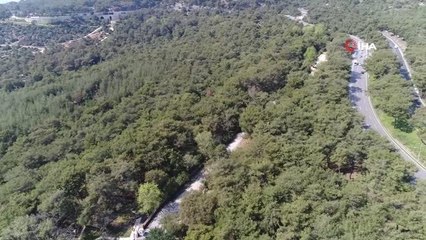 Antalya'da Kurdun Kaçtığı Bölge Havadan Görüntülendi