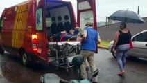 Mulher fica ferida ao cair de moto no Bairro Brasmadeira