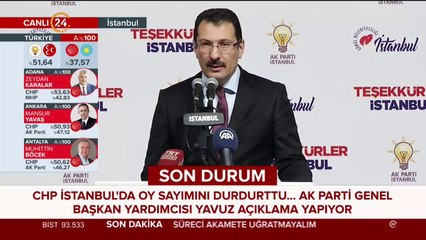 AK Parti Genel Başkan Yardımcısı Yavuz açıklama yapıyor