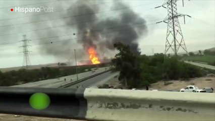Vea las primeras imágenes de la explosión de un gasoducto ocurrido en Irán