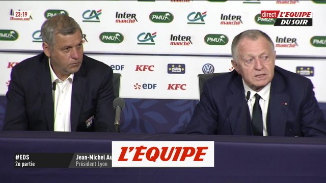 Jean-Michel Aulas repousse la décision sur l'avenir de Bruno Genesio - Foot - Coupe