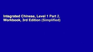 Integrated Chinese, Level 1 Part 2, Workbook, 3rd Edition (Simplified)
