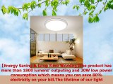 Awanber LED Flush Mount Thinnest Ceiling Light Fixture 20W 12 Round Ceiling Light with