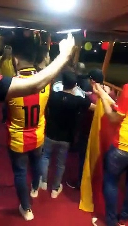 اجواء الجماهير الدولة الترجية في القطر الليلة المباراة Espérance Sportive de Tunis