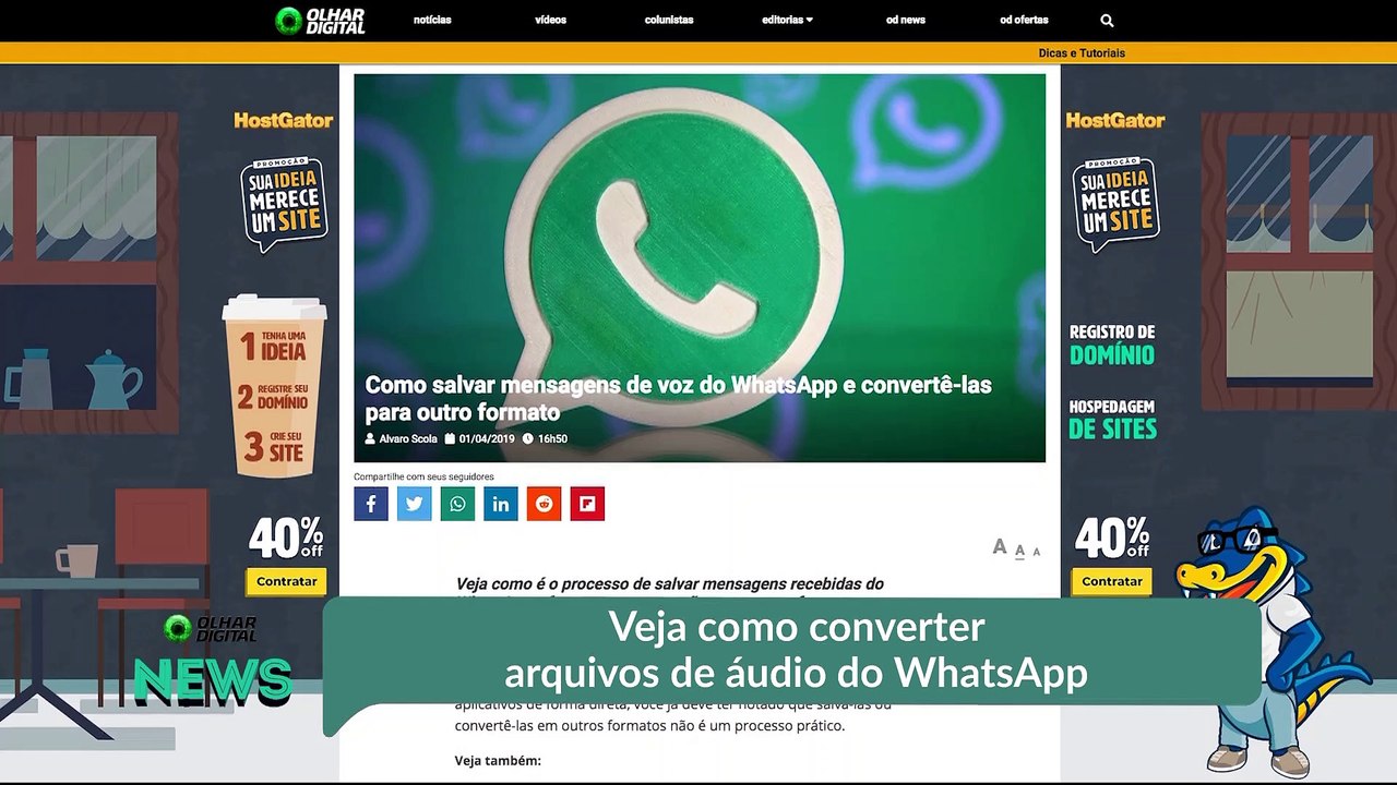 Veja como converter arquivos de áudio do WhatsApp