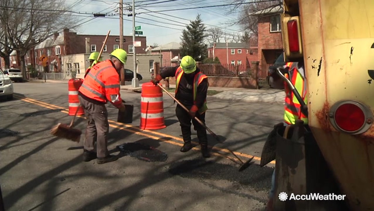 Weather is to blame for the number of potholes in the Northeast