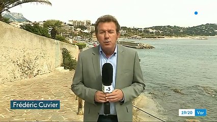 NANS LES PINS envahie de randonneurs et touristes F3 JT 19/20 1ER AVRIL 2019