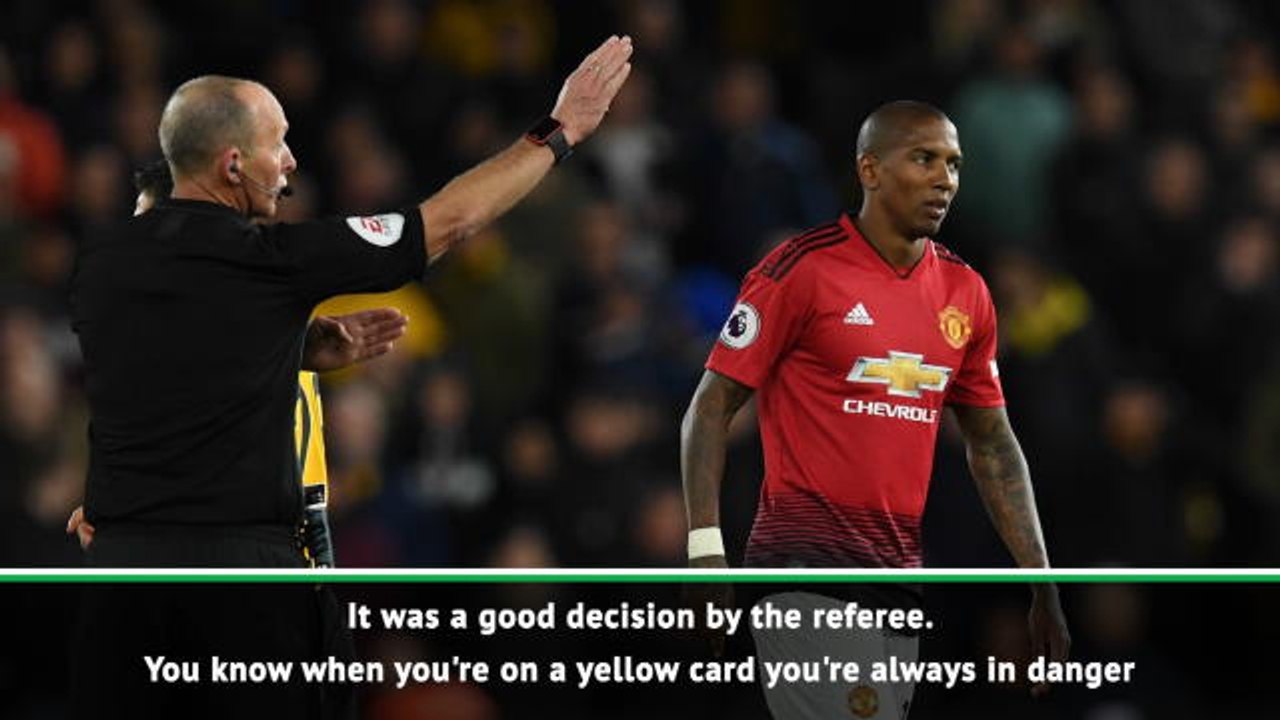 Solskjaer admits Young deserved red card