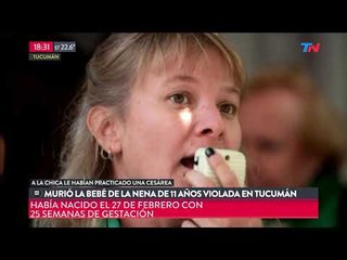 Murió la bebé de la nena de 11 años violada en Tucumán