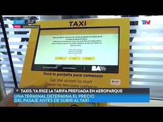 Aeroparque | Así funciona el sistema de tarifa prefijada para los taxis