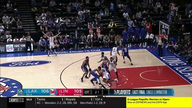 Theo Pinson sinks the shot at the buzzer