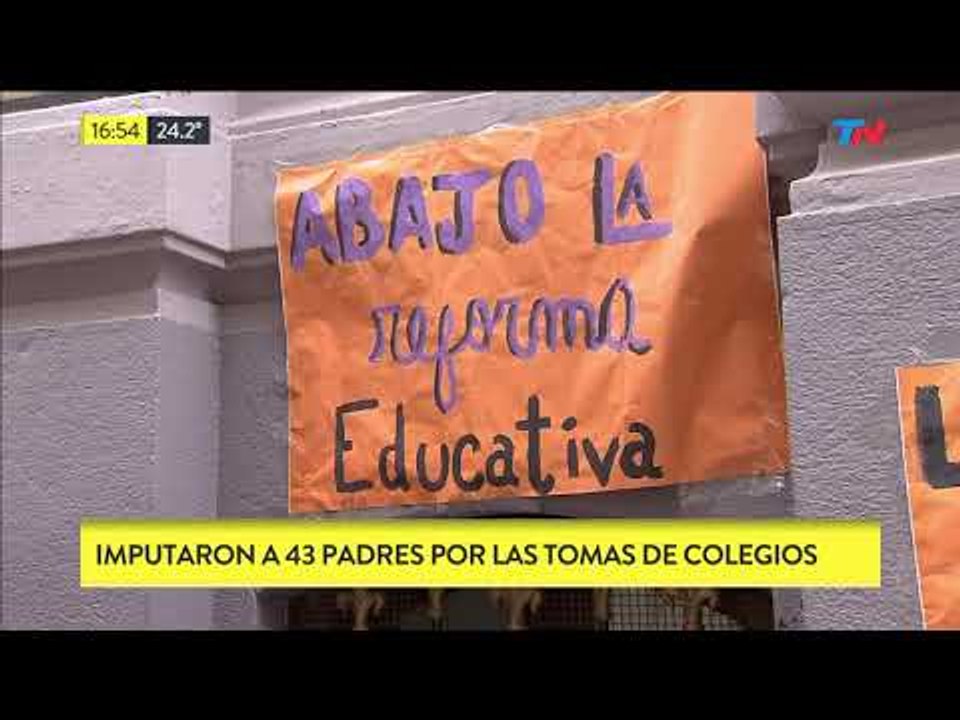 43 padres imputados por las tomas de colegio