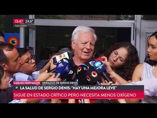 La salud de Sergio Denis: "Hay una mejoría leve"