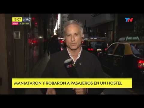 Turistas maniatados y robados en un hostel