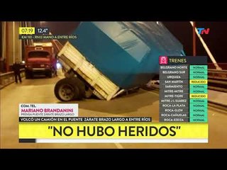 Accidente Puente Zárate Brazo largo