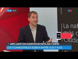 Abril: aumentos de gas, nafta y subtes