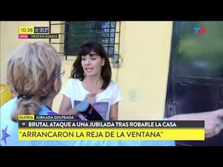 Robo y brutal golpiza a una jubilada en su casa