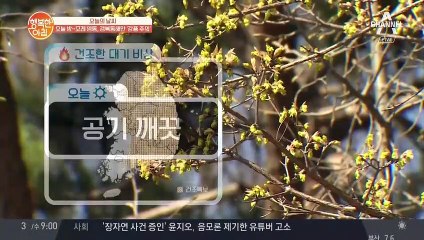 [날씨] 낮 기온 어제보다 올라... 공기 깨끗