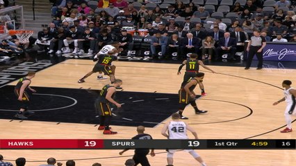Atlanta Hawks at San Antonio Spurs Raw Recap