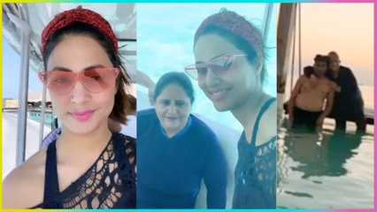 Hina Khan ENJOYS Water Sports With Her Family