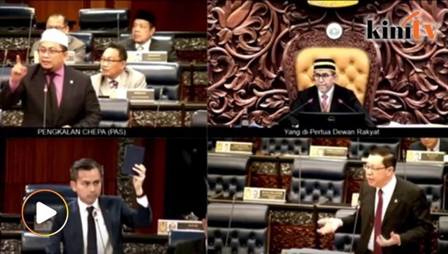 Dewan tegang! MP PAS label Guan Eng pondan, dihalau keluar dewan