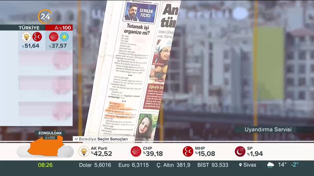 Tutanak işi organize mi?