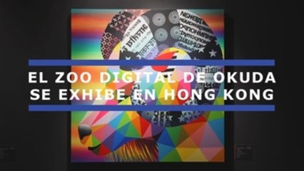 El zoo digital de Okuda San Miguel se exhibe en Hong Kong