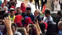 Datuk Seri Najib Razak arrives at the Kuala Lumpur Court Complex