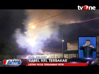 Percikan Api Bakar LAA di Bekasi, KRL Hanya Sampai Cakung