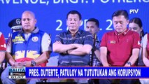 Pangulong Duterte, patuloy na tututukan ang korupsyon