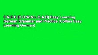 F.R.E.E [D.O.W.N.L.O.A.D] Easy Learning German Grammar and Practice (Collins Easy Learning German)