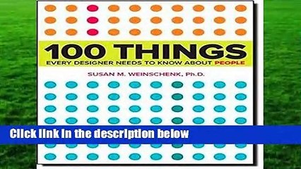 100 Things Every Designer Needs to Know About People (Voices That Matter)