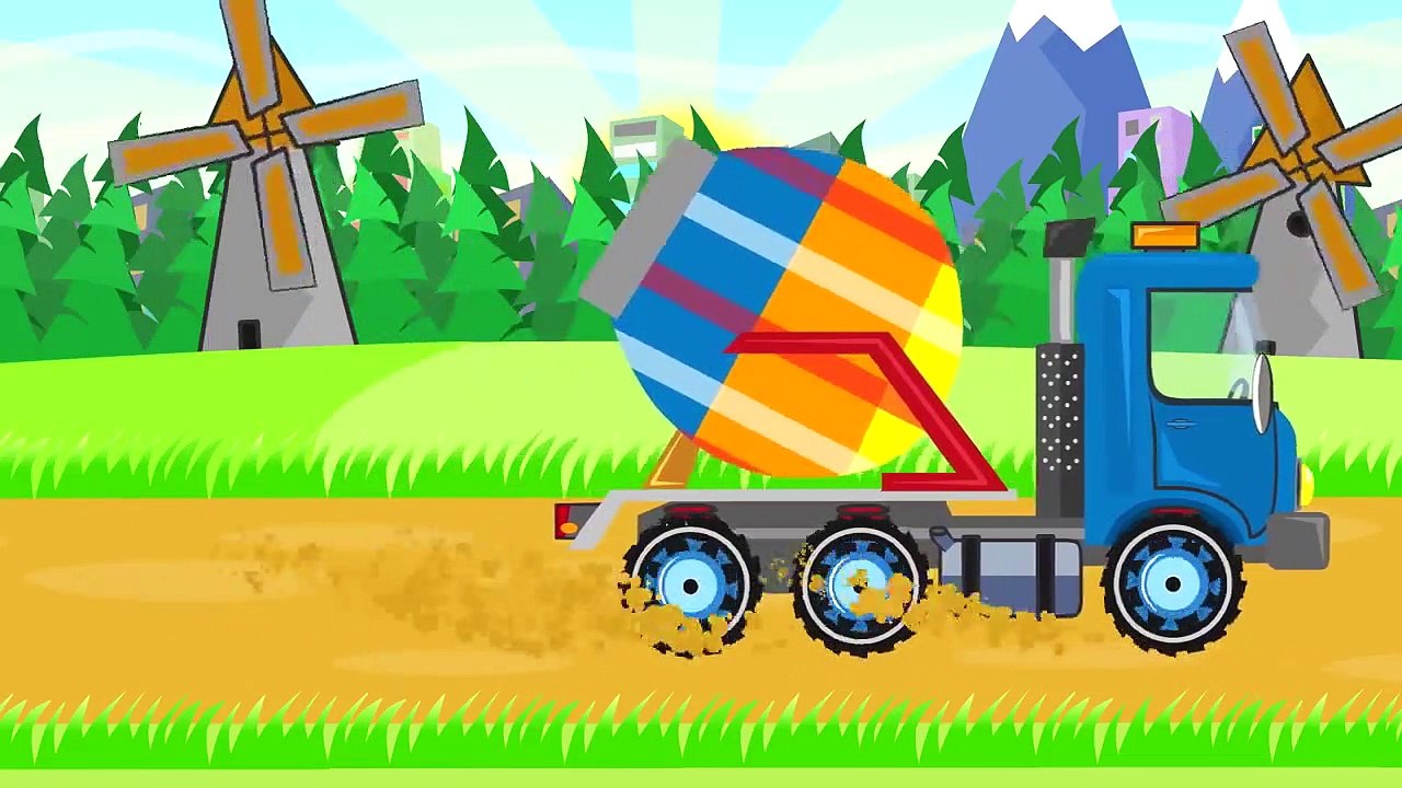 آلات البناء للأطفال - خلاطة الخرسانة و بناء حمام | Maszyny budowlane