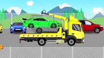 شاحنة نقل السيارات - السيارات للأطفال | السيارات سحب الشاحنة و مصنع السيارات | السيارات Bajki أنا Animacja