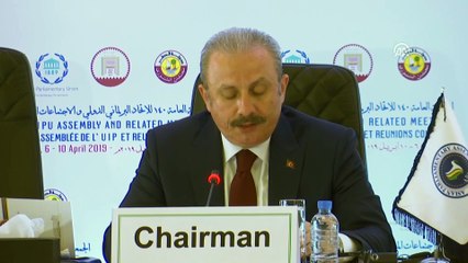 TBMM Başkanı Şentop, Parlamentolararası Birliği Genel Kuruluna katıldı (1) - DOHA