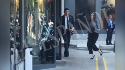 La Reina Letizia a su llegada a la agencia EFE