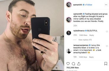 Sam Smith is 'friends' with his body
