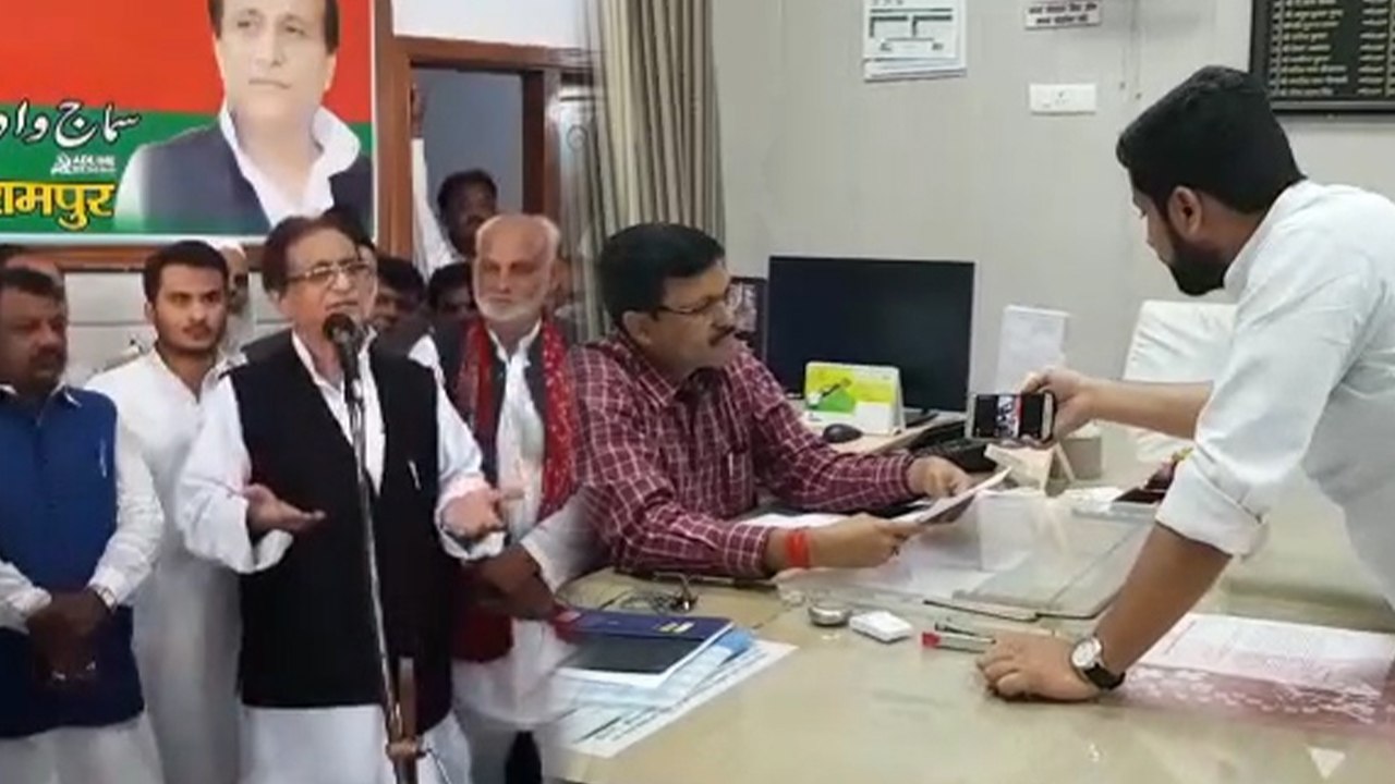 आजम ने 4 अधिकारियों के खिलाफ दिया था भड़काऊ भाषण, कांग्रेस नेता की शिकायत पर केस दर्ज